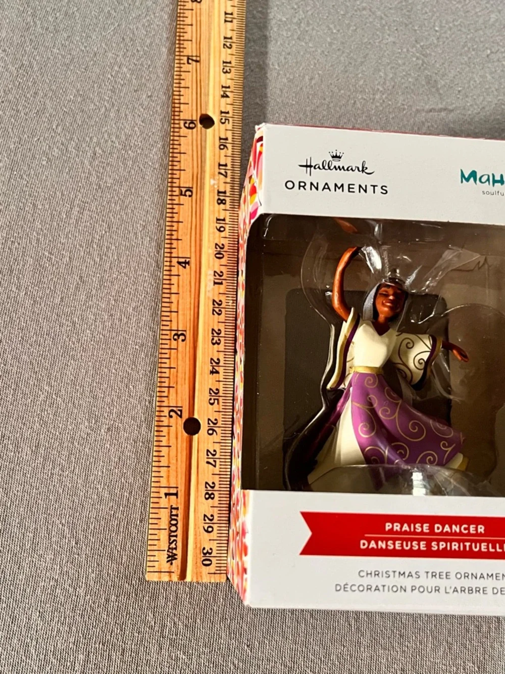 Hallmark Mahogany Praise Dancer Ornament — Purple, Cream & Gold